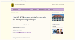 Desktop Screenshot of amtsgericht-spaichingen.de